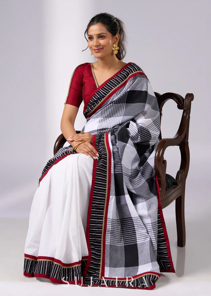 NA TERE VARGA WALE LINEN  COTTON SAREE