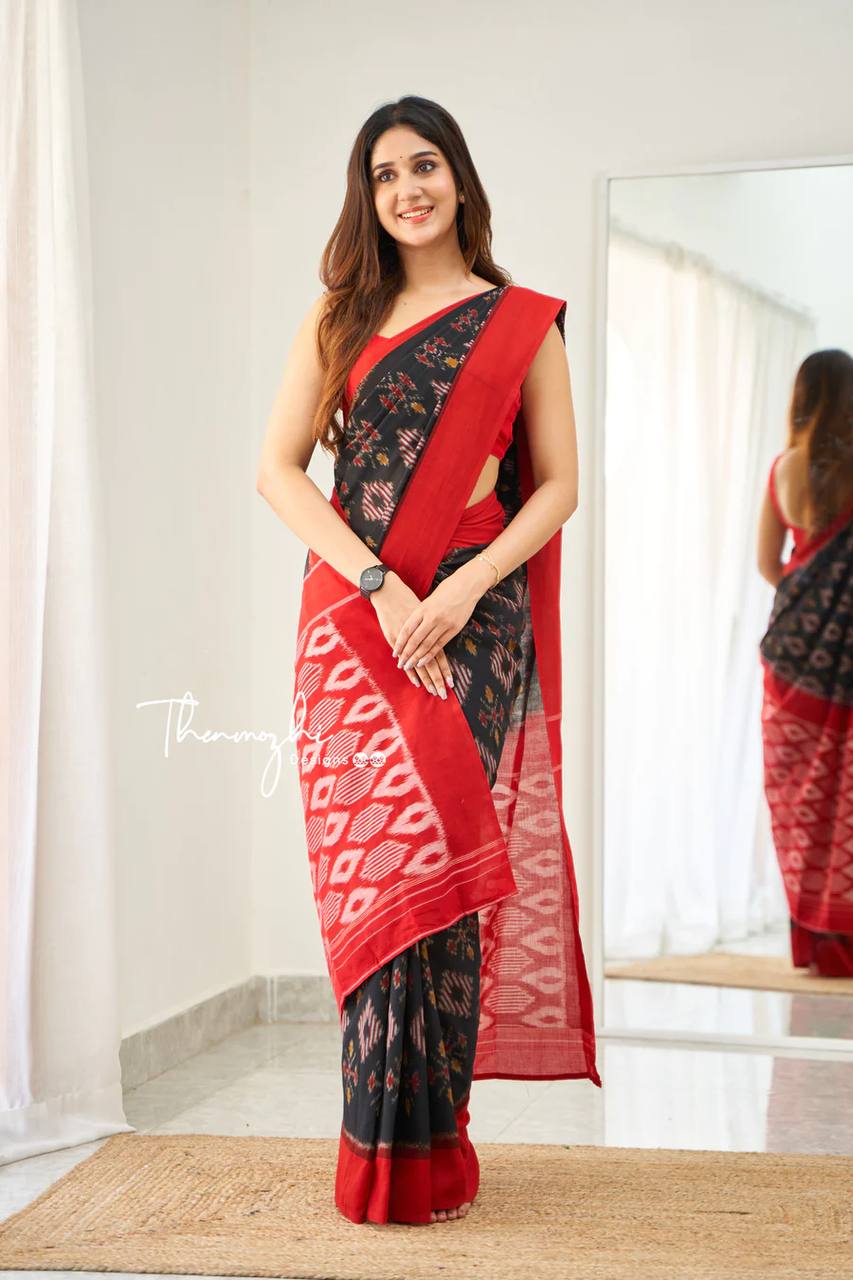 KADAM MOD LU WALE LINEN  COTTON SAREE