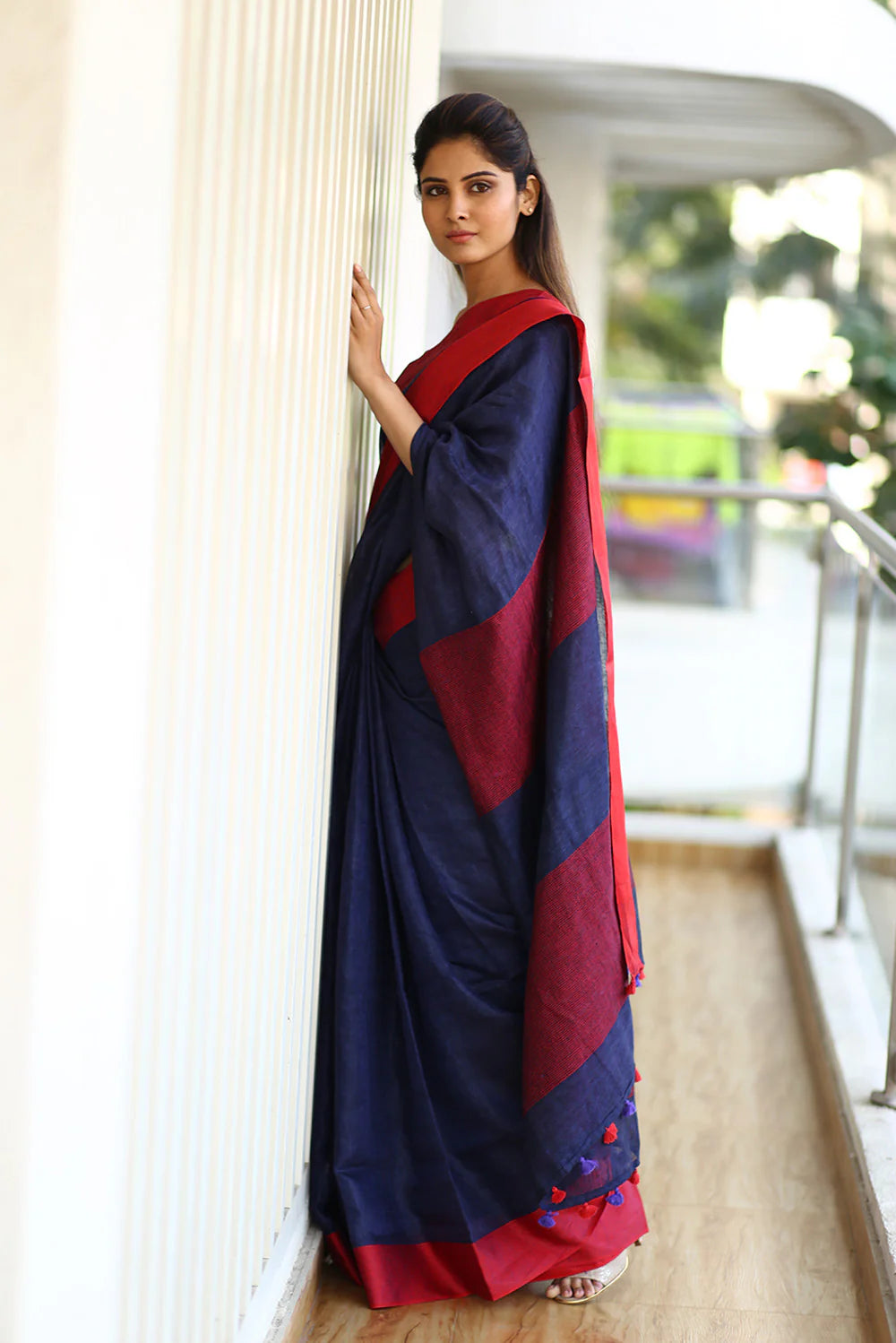 GAALE LAG JAANA WALE LINEN  COTTON SAREE