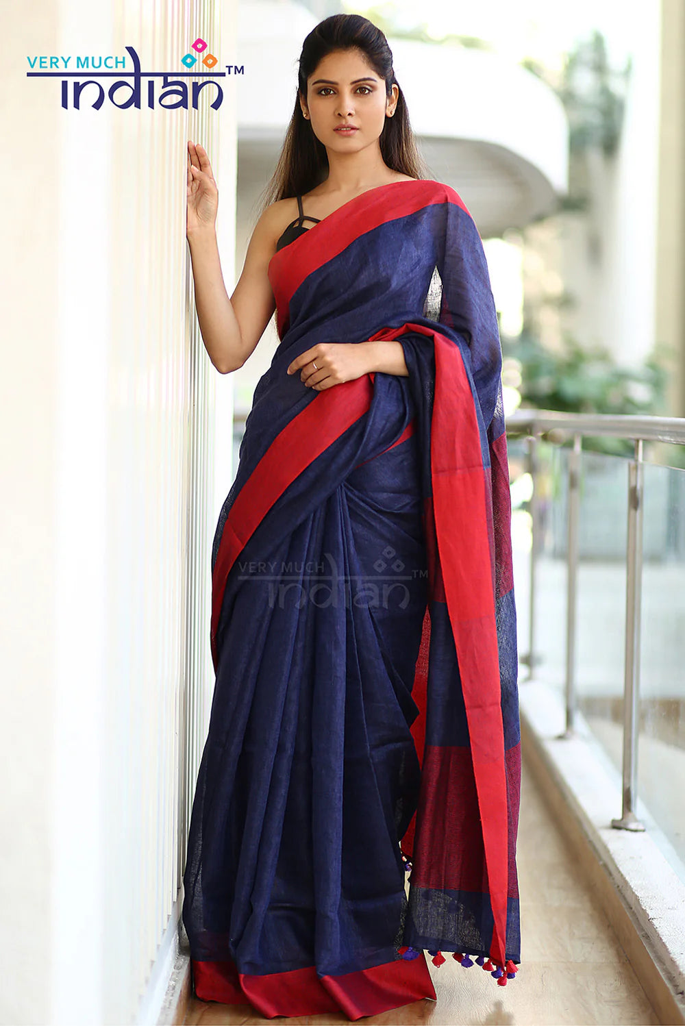 GAALE LAG JAANA WALE LINEN  COTTON SAREE