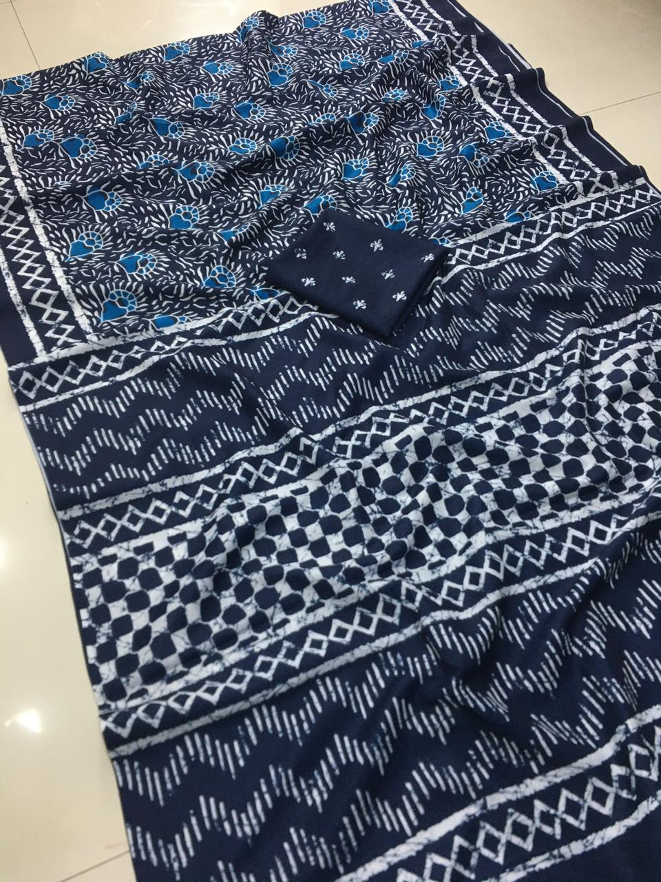 AA GAYE PYAAR WALE LINEN  COTTON SAREE