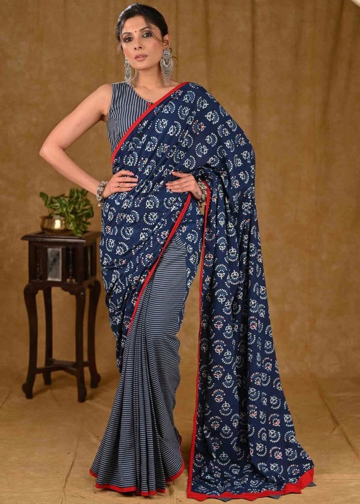 DASTA DASTA  WALE LINEN  COTTON SAREE