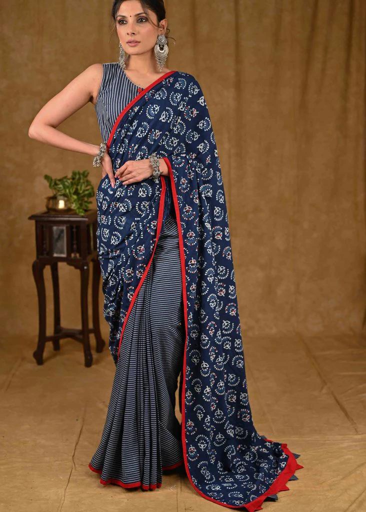 DASTA DASTA  WALE LINEN  COTTON SAREE