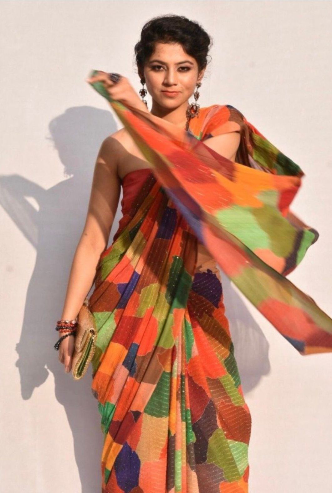 DHEERR SE TERA HUA WALE LINEN  COTTON SAREE