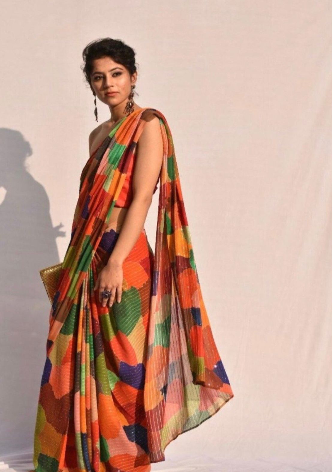 DHEERR SE TERA HUA WALE LINEN  COTTON SAREE